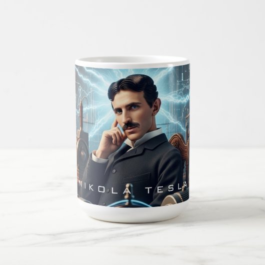 Nikola Tesla コーヒーマグカップ (中央)