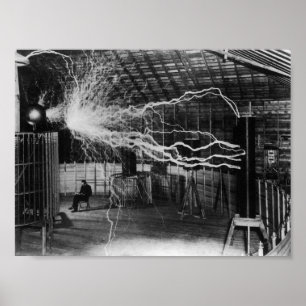 Nikola Tesla – 電気のボルト ポスター