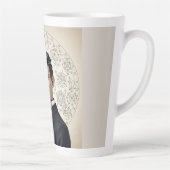 Nikola Tesla - 369 The key to the universe カフェラテマグ (右)