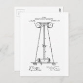 Nikola Tesla Energy Transmission Pantent US1119732 ポストカード (正面/裏面)