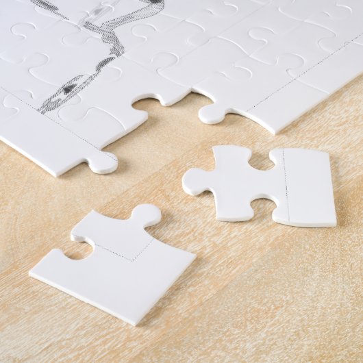 Nikola Tesla Face ジグソーパズル (側面)