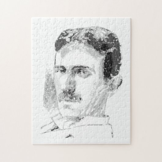 Nikola Tesla Face ジグソーパズル (縦)