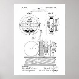 Nikola Tesla Patent ポスター