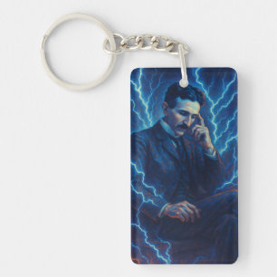 「Nikola Tesla - Pocket Genius」キーリング キーホルダー