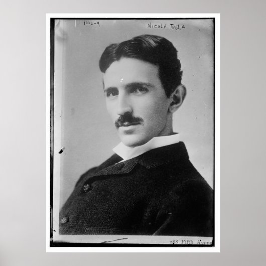 Nikola Tesla Portrait ポスター (正面)