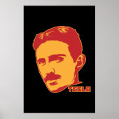 Nikola Tesla Portrait ポスター (正面)