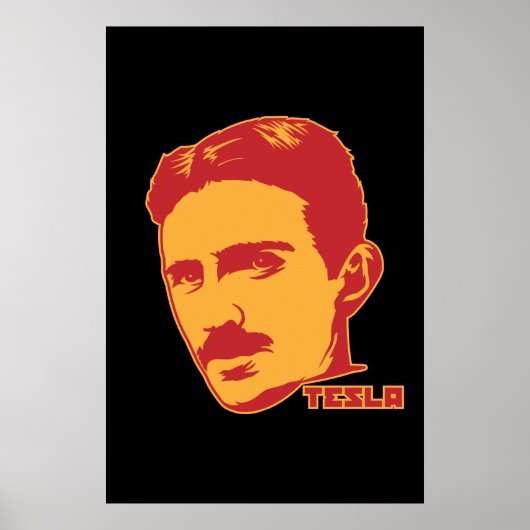 Nikola Tesla Portrait ポスター (正面)