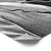 NIKOLA TESLA PORTRAIT IN BLACK AND WHITE ポスター (角)