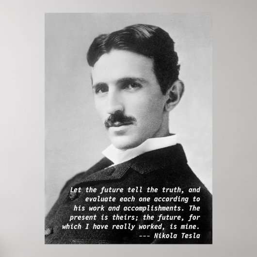 Nikola Tesla Quote ポスター (正面)