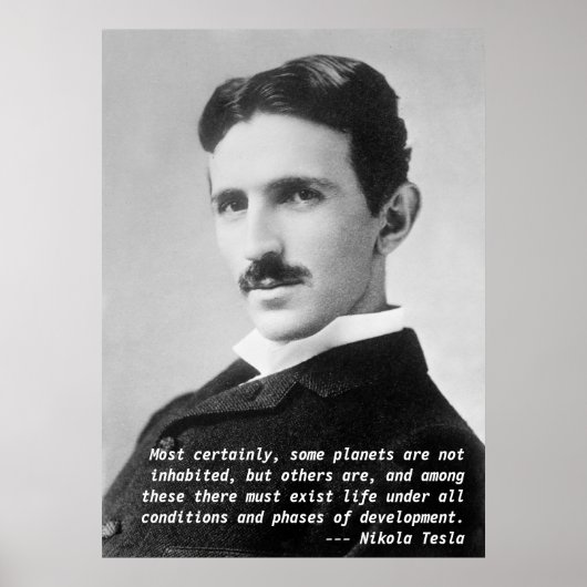 Nikola Tesla Quote ポスター (正面)