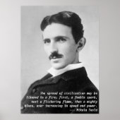 Nikola Tesla Quote ポスター (正面)