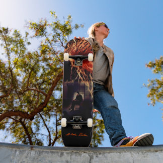 Nikola Tesla Voltage Released Vintage Art スケートボード