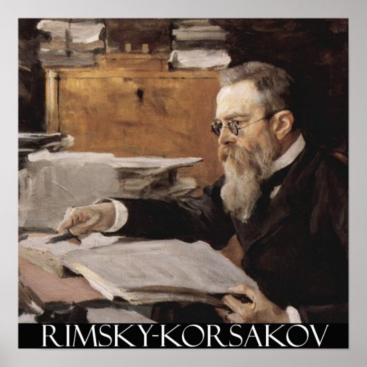 Nikolai Rimsky-Korsakovカスタマイズ可能ポスター ポスター (正面)