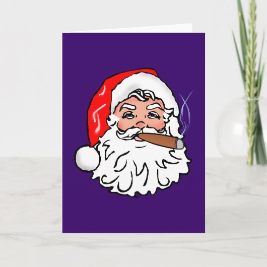 Nikolaus Weihnachtsmann Zigarre Santa Claus cigar シーズンカード (正面)