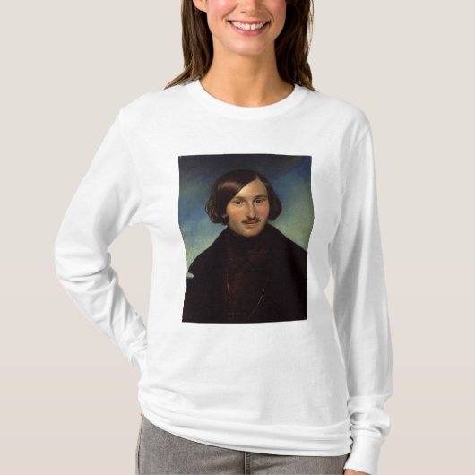 Nikolay Gogol 1841年のポートレート Tシャツ (正面)