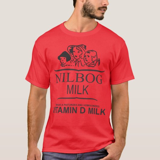 NILBOGのミルクのワイシャツ(特別で赤いラベルの版) Tシャツ (正面)