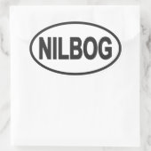 NILBOGユーロ楕円ステッカー 楕円形シール (バッグ)