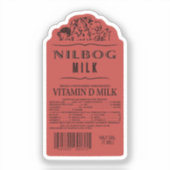 Nilbog Milk Vinyl Sticker シール (正面)