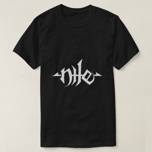 Nile – バンドホワイトロゴ必須Tシャツ Tシャツ (デザイン正面)