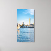 Nile Reflections Beneath Cairo Tower キャンバスプリント (正面)