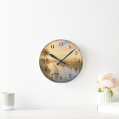 Nile River Wall Clock — Landscape Design ラウンド壁時計 (ホーム)