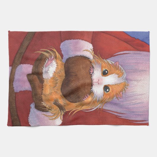 Nile the Gift  プレゼントはモルモット キッチンタオル (横)