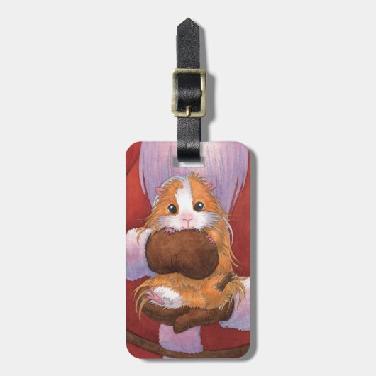 Nile the Gift  プレゼントはモルモット ラゲッジタグ (正面縦)