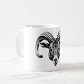 Nilgiri Thr Tシャツ – 野生生物のリアルデザイン コーヒーマグカップ (正面左)