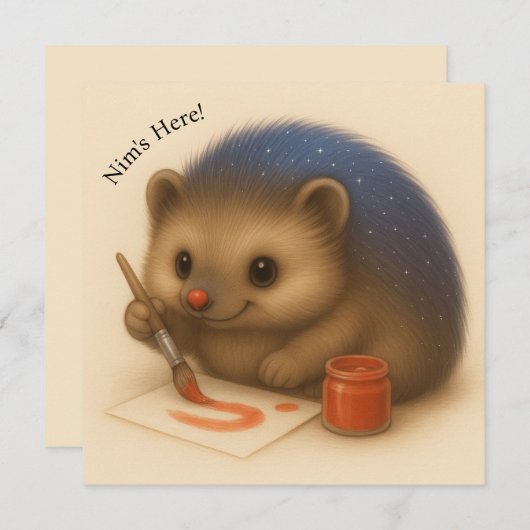 Nimカスタマイズ絵を描可能な心地よいシリーズ・カード (正面/裏面)