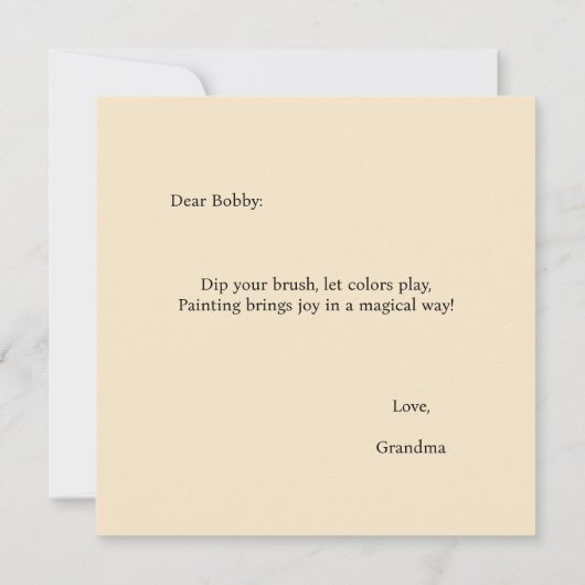 Nimカスタマイズ絵を描可能な心地よいシリーズ・カード (裏面)