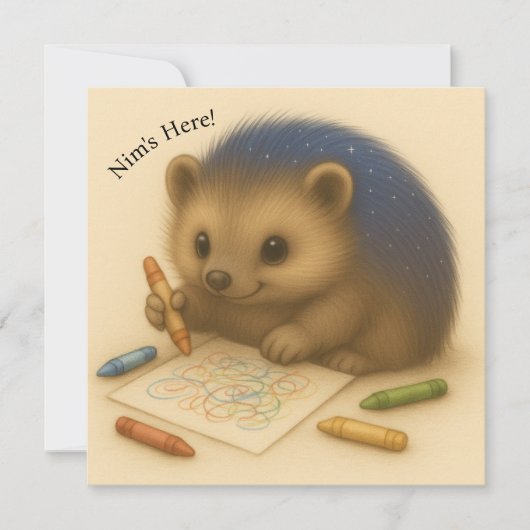 Nimカラーカスタマイズ可能な心地よいシリーズカード (正面)