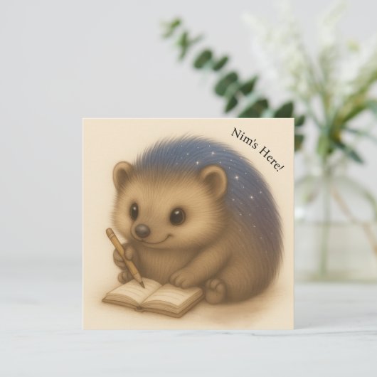 Nim仕訳帳カスタマイズ可能な心地よいシリーズカード (スタンド正面)