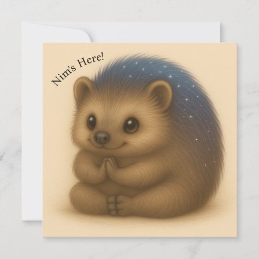 Nim Does Yogaカスタマイズ可能な心地よいシリーズカード (正面)