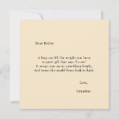 Nim Hugsカスタマイズ可能な心地よいシリーズカード (裏面)