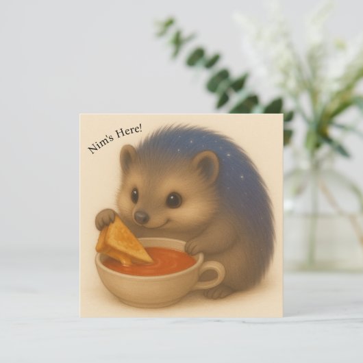 Nim Nibblesカスタマイズ可能な心地よいシリーズカード (スタンド正面)