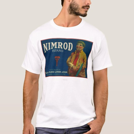 NimrodレモンLabelSanフェルナンド、カリフォルニア Tシャツ (正面)