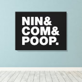NIN & COMとウンチ。 キャンバスプリント (インサイチュ (ウッドフロア))