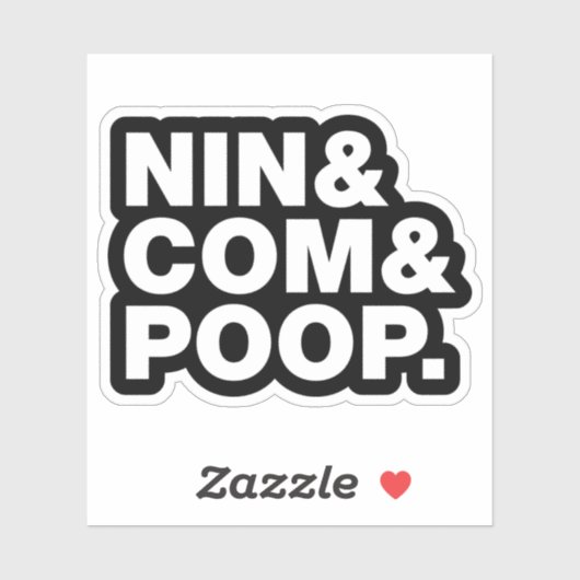 NIN & COMとウンチ。シール シール (シート)