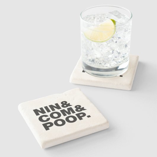NIN & COMとウンチ。 ストーンコースター (横)