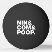 NIN & COMとウンチ。ピンポンボール 卓球ボール (裏面)