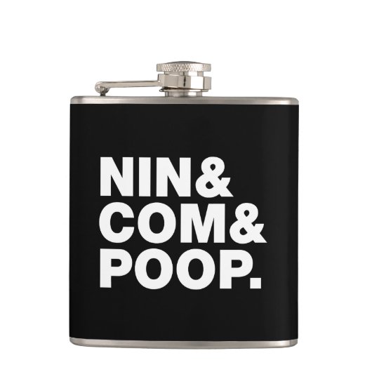 NIN & COMとウンチ。 フラスク (正面)