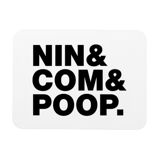 NIN & COMとウンチ。 マグネット (横)