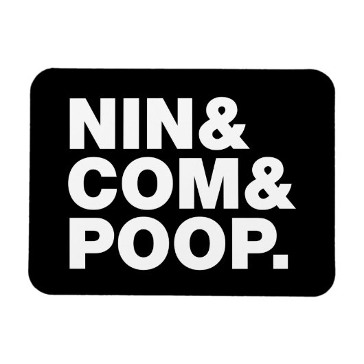 NIN & COMとウンチ。 マグネット (横)
