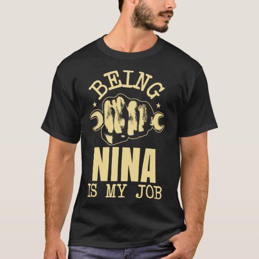 NInaは私の仕事 Tシャツ (正面)