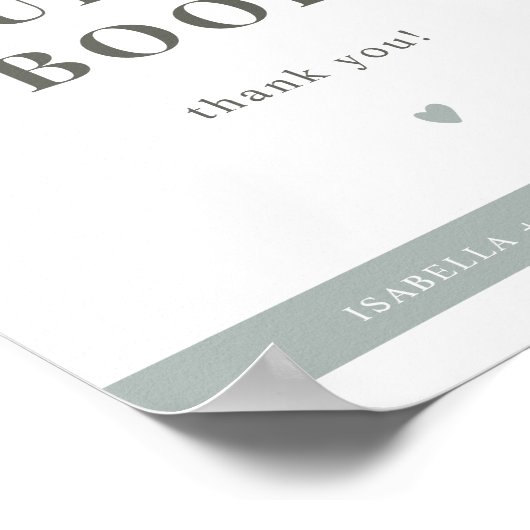 NINAセージ緑お願いゲストブックサイン ポスター (角)