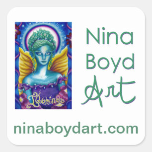 Nina Boyd Artステッカー(四角) スクエアシール