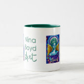 Nina Boyd Art mug （イメージ付き） ツートーンマグカップ (中央)