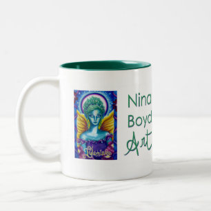 Nina Boyd Art mug (イメージ付き) ツートーンマグカップ