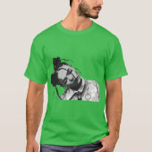 Nina Chuba Vector Art Serene and Edgy Monochrome C Tシャツ (正面)