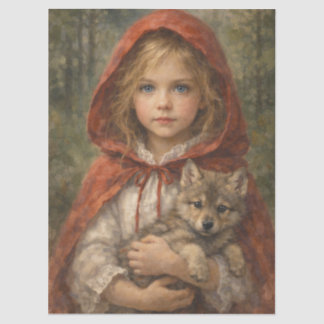 Niña con lobo 薄葉紙